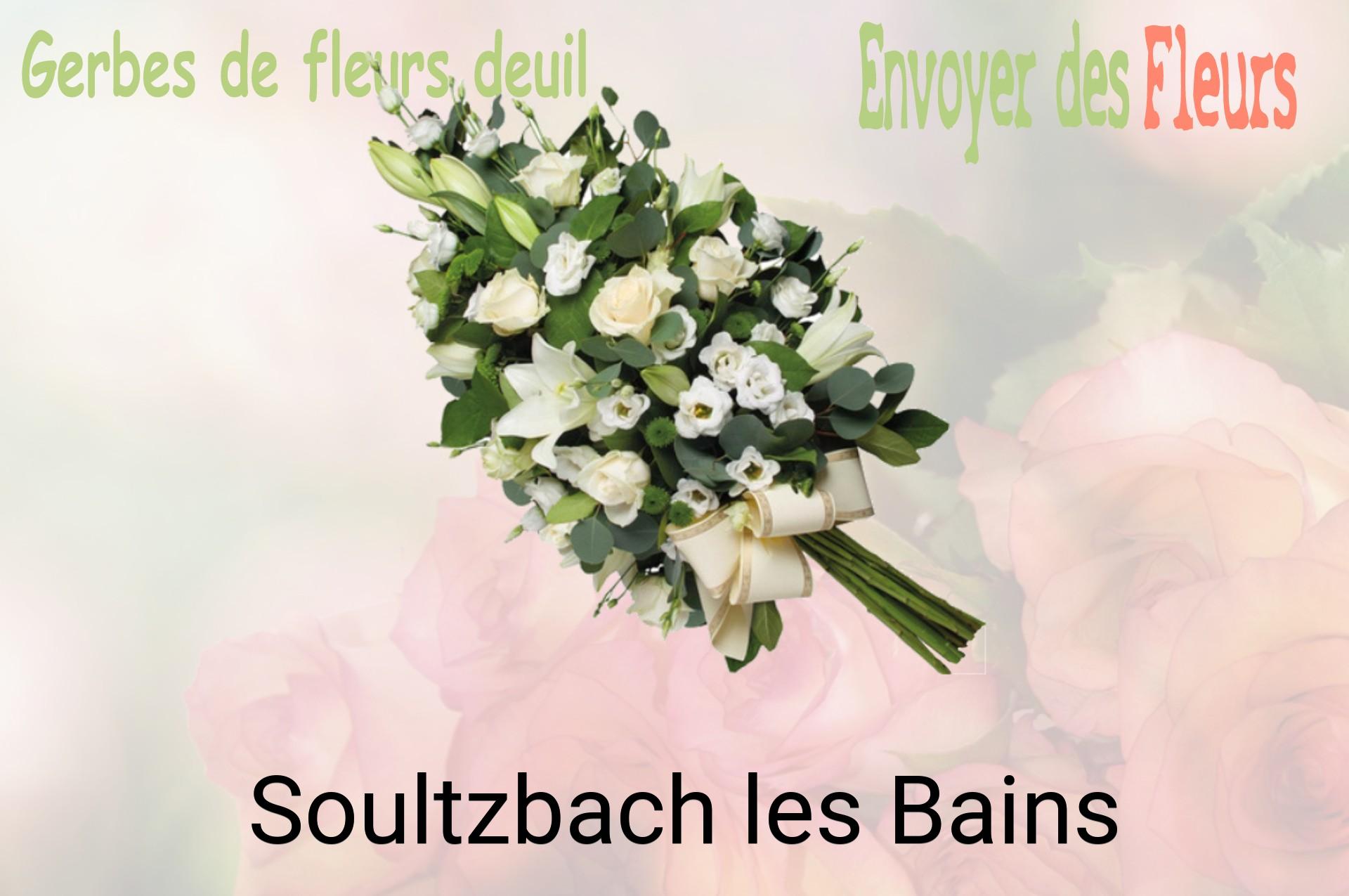 Gerbe de fleurs de deuil livrée à Soultzbach-les-Bains